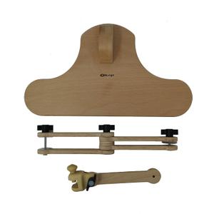 Nurge Adjustable Embroidery Table Stand, Cross Stitch Hoop Stand, Embroidery Hoop Holder. Hand Polished Natural Wood. ( Model No:190-5)
