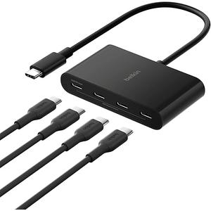Belkin Connect 4Port USBC Hub  USB C Hub Multiport Adapter Dongle with 4 USBC 3.2 Gen 2 Ports  HighSpeed 10G Data Transfer for Laptop, MacBook, iPad, PC, and More  100W PD