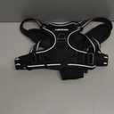 rabbitgoo Dog Harness No Pull with 2 Leash Clips, Adjustable Soft Padded, Reflective Oxford No Choke Pet Vest with Easy Control Handle for Large Dogs, Black, Large