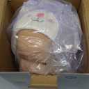 Aori Real Baby Dolls - 17 Inch Realistic Baby Doll with Soft Body & Purple Bunny Outfits for Girls 3+ Pretend Play, Dress Up, Nursery Decor