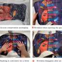 4Pcs Red Rose Shower Curtain Sets, Mother's Day Romantic Water Red Rose Bathroom Sets with Shower Curtain and Rugs Toilet Lid Cover Bath Mat, Waterproof Fabric Rose Gift Shower Curtains with Hooks
