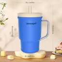 2 x Toddler Cups  9 oz Adorable Miniature Tumbler with Leak-Resistant Straw and Toddler-Friendly Handle, Encourages Hydration, Easy to Clean, Sippy cups for Toddlers 1-3BPA Free silicone (Ocean)