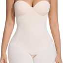 Slimers Strapless Shapewear Tummy Control: Strapless Body Shaper For Women With Built In Bra - Shapewear Bodysuit for Dress (Small, Beige)