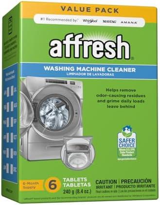 Affresh Washing Machine Cleaner, Cleans Front Load and Top Load Washers, Including HE, 5 Tablets