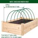 MAXPACE Greenhouse Hoops for DIY Grow Tunnels Less Than 2.7ft Wide, Rust-Free Fiberglass Support Hoops Frame for Garden Fabric, Plant Support Garden Stakes, Gardening Supplies, 25pcs