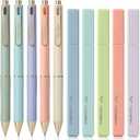 Taja 12 Pack Bible Highlighters and Pens Set No Bleed, 6 Aesthetic Pastel Highlighters and 6 Black Ink Pens for Bible Study, Journaling, School and Office Supplies