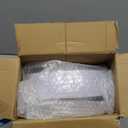 I00000 102pcs Silver Plastic Plates, Disposable Plastic Party Plates with White Silver Rim Fancy Wedding Party Plates Include 51 Dinner Plates 10.25" and 51 Dessert Appetizer Plates 7.5"