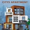 Modern House Building Set, Modern Cubist Villa Modular City Building Blocks MOC Bricks Set,Compatible with City Sets and Other Major Brands,Adults and Girls Aged 14+ (1399 PCS)