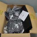 EDISHINE 52" Black Farmhouse Ceiling Fans With Lights, Remote Control, Dimmable, Reversible DC Motor, 5 Wooden Blades Rustic Indoor/Outdoor Ceiling Fan for Living Room Bedroom Porch (Black & Grey Oka)