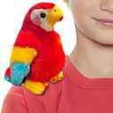 4.7 Inch Parrot Plush Shoulder Magnet Stuffed Animal Toys Cute Plushies for Boys Girls Kids