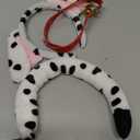 4 Pcs Dog Costume Adults,Dog Ears Headband and Tail/Choker/Felt Stickers,Halloween Costume Accessories Animal Cosplay Dress Up