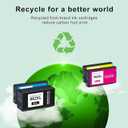 962XL Ink Cartridges for HP 962XL Ink Cartridges Combo Pack Work for HP Officejet Pro 9015e 9010 9025e 9015 9025 9018e 9025e 9020 Printer for HP 962 (4 Pack)