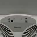 HOLMES 9" Twin Digital Window Fan, Reversible Airflow Blades, In/Out Exchange, 3 Speeds, Built-In Extender Panels, Ideal for Home, Bedroom or Office, Remote Control, White