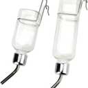 2 Pcs Pet Cage Water Bottle No Drip Small Animal Water Bottle, Hanging Waterer for Rabbit, Guinea Pig, Hedgehog, Squirrel, Rat, Chinchilla, Hamster Dispenser Bottle