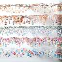 Gilprop 5 Rolls Lighting Washi PET Tape Set Laser Light Bulb Scrapbook Junk Journal Supplies, Clear Decorative Tape Stickers DIY for Arts Crafts Bullet Planner, 50mm Wide x 78. 74 Inch Long/roll