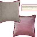SZHELEJIAM Embroidered Pillow Cover Set of 2, Jacquard Throw Pillow Covers,Vintage Floral Decorative Cushion Covers for Sofa, Bed, Lounger.18.8x18.8 Inch Red