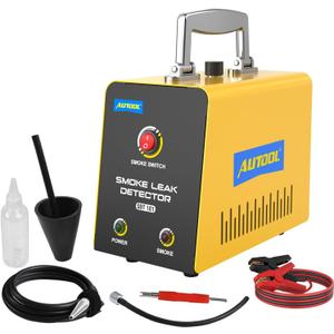 AUTOOL Automotive Smoke Machine Leak Detector,Evap Vacuum Smoke Diagnostic Tester,Pipeline Fuel Leakage Detector Compatible with 12V Cars, Trucks, Motorcycle, ATV, Boats, Snowmobiles
