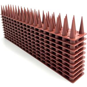 KIMANN 20 PCS Bird Spikes Defender Cats Scare Spikes, Critters Control Anti-Climbing Protect Fence Walls, Railing, Walls and Roof (22 FT / 6.6 Meters)