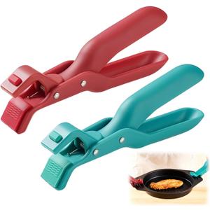 Hot Plate Grippers, Hot Plate Gripper Lifters Tongs, Multi-function Anti-Scald Bowl Clip,Silicone Non-slip Hot Dish Plate Holder, Portable Hot Bowls Tongs,Kitchen Utensil for Bowl, Dishes (Mix*2)