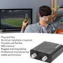 HDM61 HDMI to Coax Adapter, 1080P HDMI to RF Converter with NTSC Format Output CH3/CH4 Plug and Play RF Modulator for TV Antenna Signal