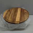 Rotating-Wood-Cake-Stand With Acrylic Dome Lid, Round Wooden Cake Holder Plate With Cover, 2-in-1 Dessert Table Display Set For Party, Charcuterie Board For Cheese, Chips & Dips, Nachos, Fruit Platter