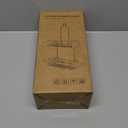 Shower Caddy Hanging Bathroom Organizer: Rustproof Shelf for Inside Shower - No Drilling Racks Over Showerhead - Bath Shelves for Shampoo Soap (Black)