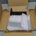 6 Pack Floating Shelf Brackets, 6 Inch Heavy Duty Industrial Shelf Bracket, Black Metal L Brackets for Shelves Support DIY(1/5 Inch Thicked)