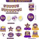 Staplefor Graduation Decorations 2026 Purple and Gold Party Decor Set include Congrats Grad Banner Graduation Backdrop Class of 2026 Balloons Party Supplies for High School & College Celebrations