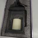 Memorial Lantern with Card - Sympathy Gift for Loss of Mom/Dad/Loved One, Bereavement Keepsake with Flickering Flame, Memory Lamp for Funeral Remembrance or Celebration (Black)