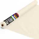 Exquisite Party Solids Ivory Plastic Table Cover Roll 40" X 300' Table Cloth Plastic Cover Roll - Premium Quality Thick 0.5 MIL Banquet Rolls - Disposable Tablecloth Rolls