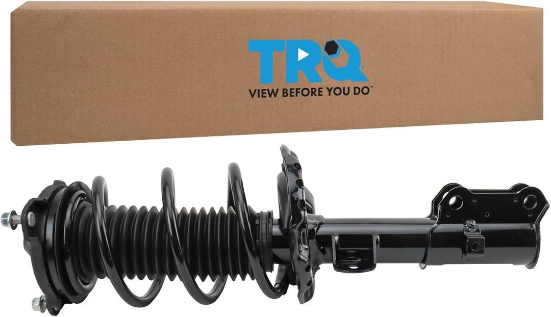TRQ Front Right Strut and Spring Assembly Gas Charged Coil Spring Compatible with 2017-2019 Hyundai Elantra