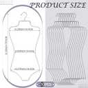 Lounsweer 20 Pack Bathing Suit Hangers Bikini Display Lingerie Wire Hangers Full Body Shape Metal Swimsuit Rack for Bra Boutique Closet Women (Silver), 31.3 x 14.4 inches