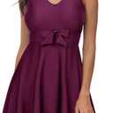 Kate Kasin Women's Two Piece Swimsuits Tummy Control Back Cross Flowy Swimdress Bathing Suits with Boyshorts Swimwear S