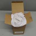 Biscaynebay Wrap Around Bed Skirts for Twin & Twin XL Beds with Short Drop of 12", White Adjustable Elastic Dust Ruffles Easy Fit Wrinkle Resistant Silky Luxurious Fabric Machine Washable White