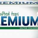 Premium Unsalted Tops Saltine Crackers, Lunch Snacks, 16 oz
