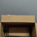 Sweese 3 Tiered Serving Stand, Foldable Rectangular Food Display Stand with White Porcelain Platters - Serving Trays, Dessert Display Server for Brithday Party, Valentine's Day and Events