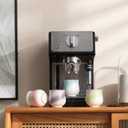 4-Oz Ceramic Espresso Cups Set - Multi-Color, Handle-Free Design for Home & Cafe | Dishwasher-Safe Stoneware Cups (Kiln turning green, 4)