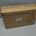 SUNNYPARK Metal Christmas Tree Collar Decoration, 23.5 Inches Diameter Indoor Outdoor Cream Tree Collar for Artificial Trees Christmas Tree Ring for Holiday Party Decoration