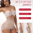 SHAPSHE Butt Lifting Shapewear Shorts Faja Colombiana Levanta Cola Tummy Control Underwear Faja Shorts Booty Lifting Panties Post Surgery Compression Garment Seamless Shapewear Tan (Beige, L)