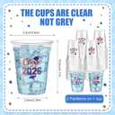 Amyhill 60 Pack 12oz Graduation Cups 2026 Graduation Decorations Disposable Plastic Cups Sturdy&Durable Drinkware for Class of 2026 Decorations Congrats Grad Party Favors Supplies (White)