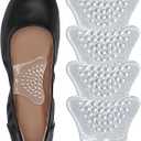 Arch Support Inserts Women, Customizable 3-Height System for Plantar Fasciitis, Non-Slip Invisible Bio-Gel, Butterfly Contour for Heels, Flats & Sandals (2 Pairs, Low Arch)