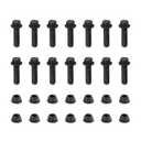 M10-1.25 * 35-14PCS Flanged Hex Head Bolts (SELF-Locking Type) Nuts, Screws Nuts for Motorcycle Coarse Thread,Pump,Fix Car,DIY Project