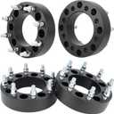 Youxmoto 8x6.5 to 8x180 2 inch Wheel Spacers Fit for Chevy GMC 1999-2010, Silverado Sierra 2500 3500 HD, 2014-2021 Ram 2500 3500, 126.15mm Hub Bore Wheel Adapters with 14x1.5 Studs, 4PCS