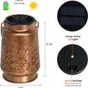 Solar Lanterns Outdoor Waterproof, Hummingbird Decorations Garden Decor, Solar Lantern Outdoor Lamp, Decorative Garden,Yard,Patio,Lawn, Porch, Unique Birthday Gifts for Women, Mom,Grandma