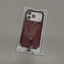 Butaiga for iPhone 17 Pro Leather Case with Stand, Anti-Slip Grip Ring, Fits for MagSafe (Burgundy, iPhone 17 Pro)