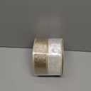 Ivory Velvet Wired Christmas Ribbon 4 Inch Extra Wide Thick Ivory and Gold Glitter Holiday Ribbon  10-Yards Roll for Tree Decorations, Gift Wrapping, Wreaths, and DIY Crafts