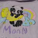 Topgal Moon Panda Pajamas Kids Cotton Rainbow Short Sleeves Shorts & Checkered Pant 3 PCS Soft Jammie Size 12