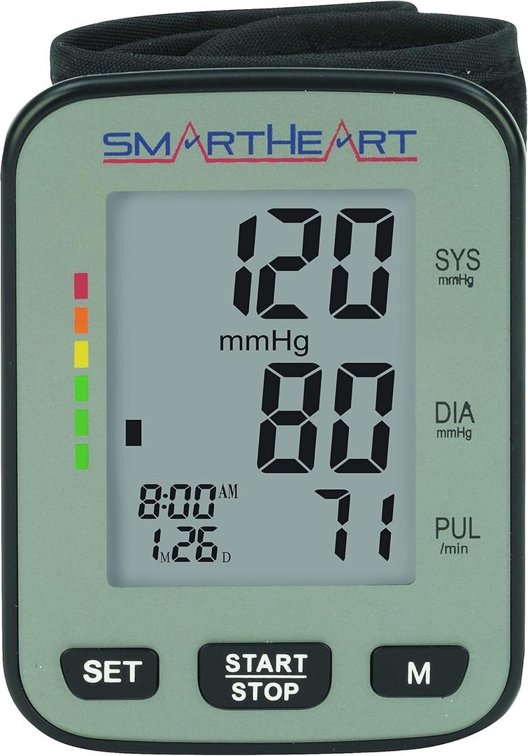 Smartheart Adult Cuff Arm Home Automatic Digital Blood Pressure Monitor Without Tube Black 1 Each