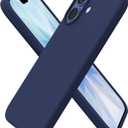 ORNARTO Compatible with iPhone 17 Case 6.3, Slim Liquid Silicone 3 Layers Full Covered Soft Gel Rubber Phone Case Protective Cover 6.3 Inch, Navy Blue