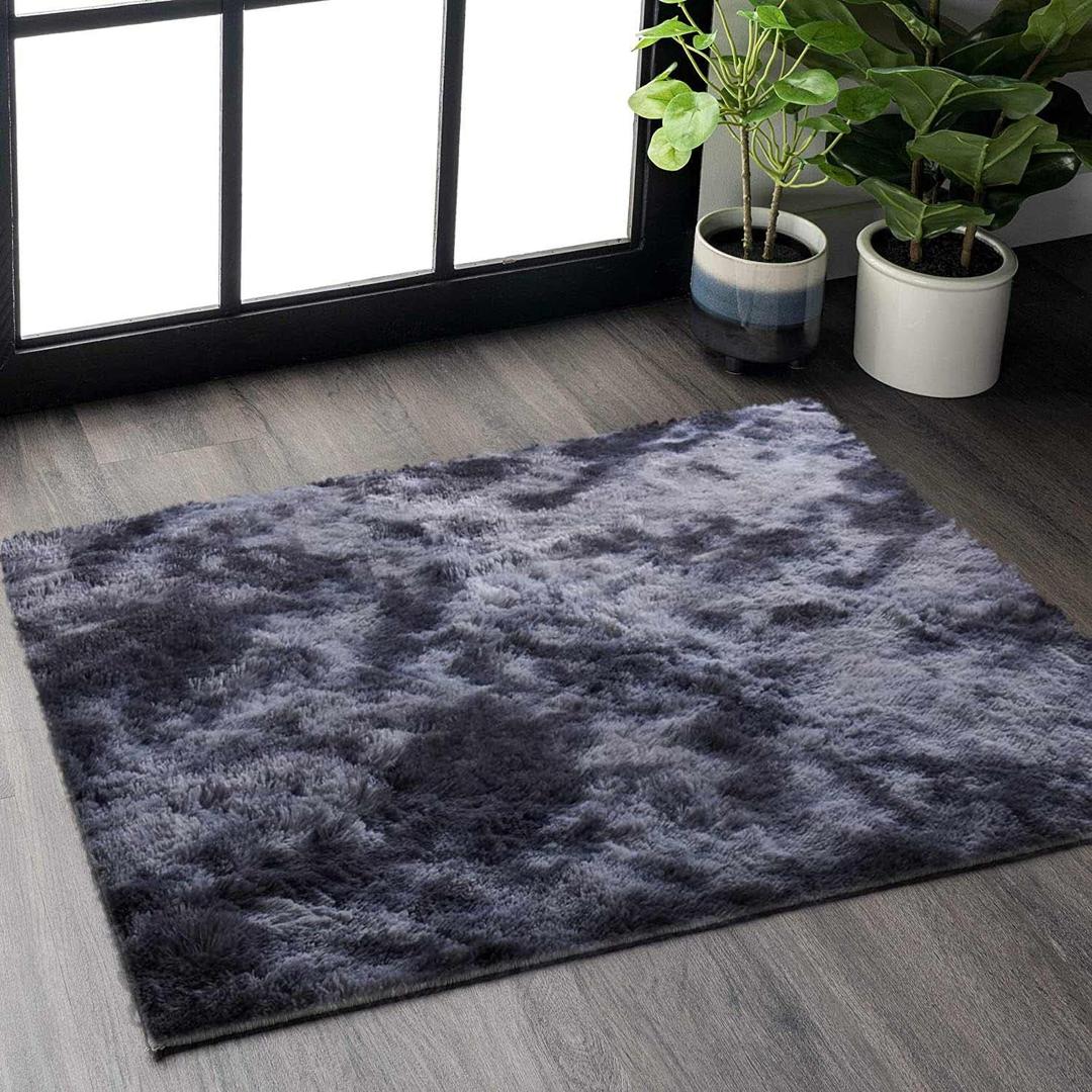 Rugs for Living Room Fluffy Area Rugs for Bedroom Shaggy Carpet Anti Slip Rugs Soft Modern Plush Carpets Suitable for Home Decor, 60x36
